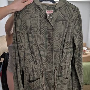 Army green utility jacket
